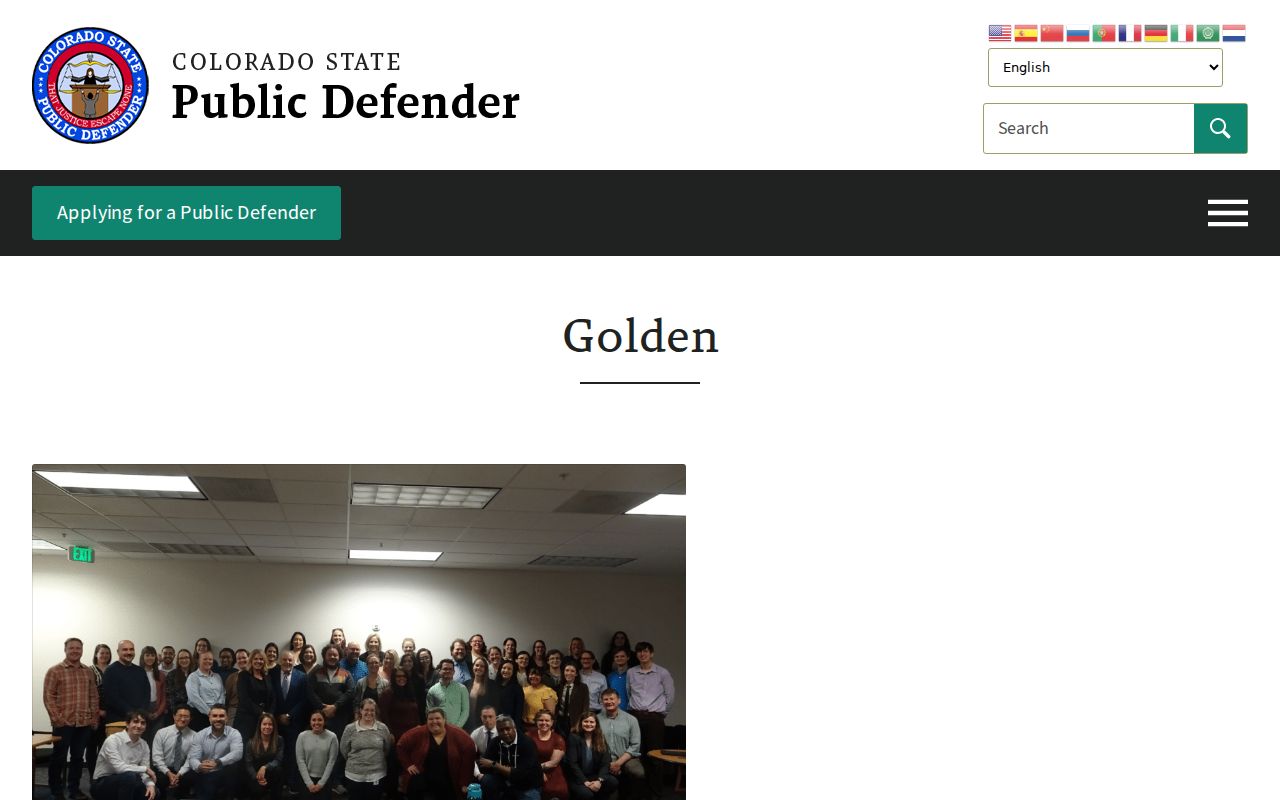 Gilpin County criminal court cases public defender office